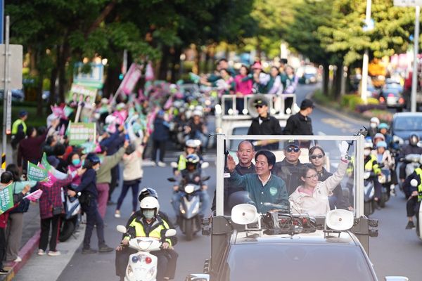 ▲▼賴清德蕭美琴台北市車掃。（圖／競選總部提供）