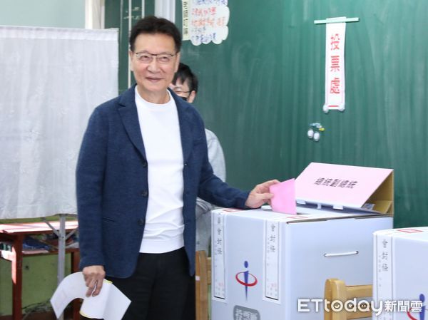 ▲▼趙少康投票 2024總統大選。（圖／記者屠惠剛攝）