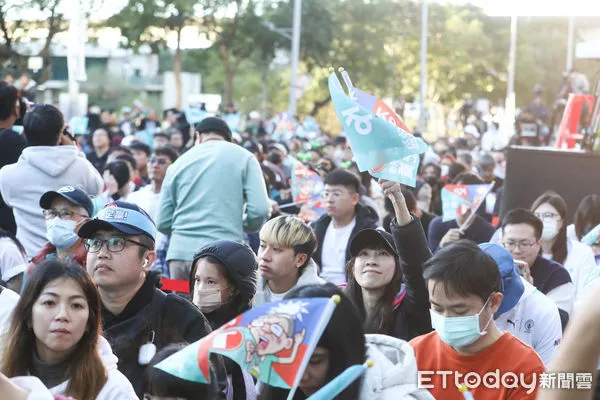 ▲民眾黨總統大選開票現場。（圖／記者林敬旻攝）