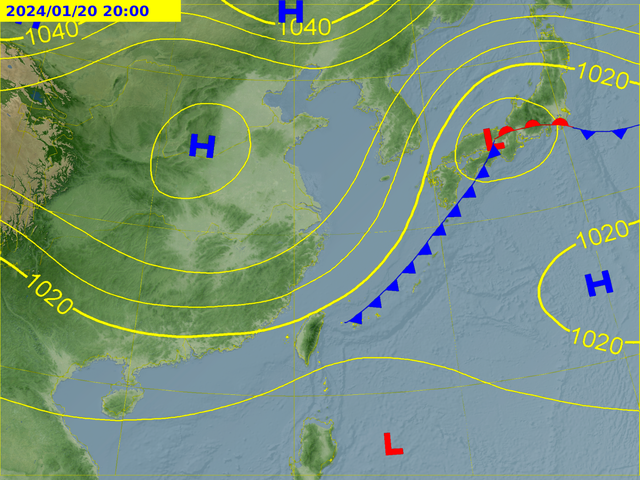 ▲▼入冬第二波寒流可能於1/22報到。（圖／翻攝自Facebook／觀氣象看天氣）