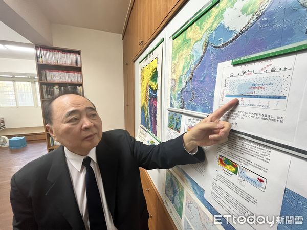 ▲▼前中央氣象局地震中心主任郭鎧紋指出，日本學界普遍認為能登半島7.6強震為溫泉型地震，台灣也曾發生過溫泉型地震，1867年的基隆外海強震可能就是溫泉型地震。（圖／記者許敏溶攝）