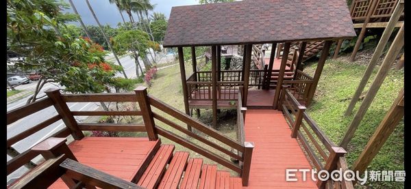 ▲▼蓮霧園平台建置完成，提供民眾更舒適健行休憩空間。（圖／花蓮縣政府提供，下同）