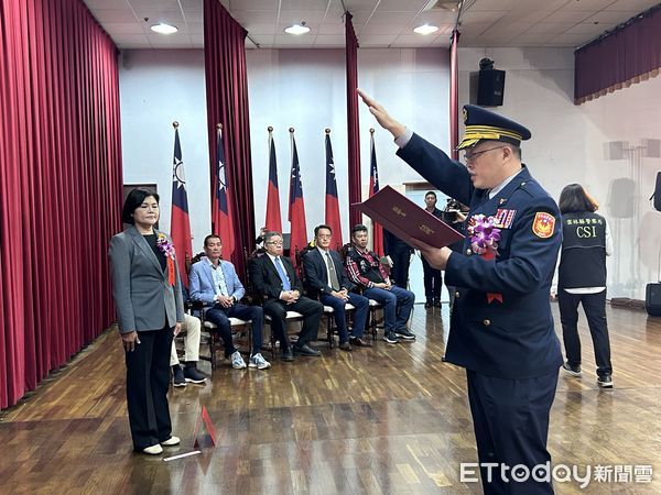 ▲雲林縣警察局今日舉行卸、新任局長交接典禮。（圖／記者蔡佩旻攝）