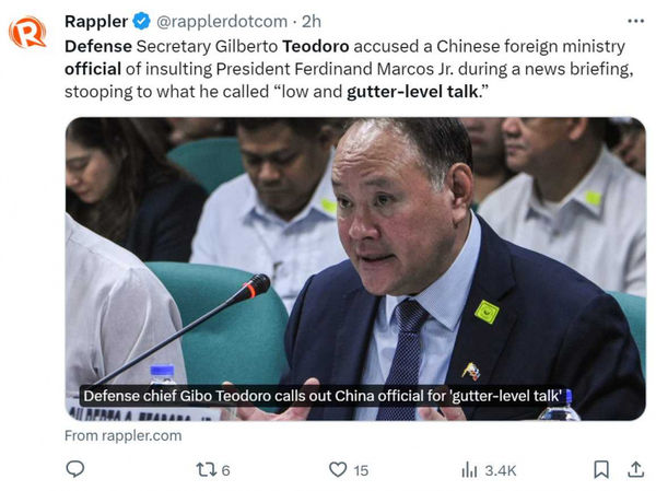 小馬可仕賀賴清德當選「台灣總統」被嗆多讀書　菲律賓回罵中國卑劣粗俗