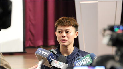 圖3：中華女足代表隊李翊汶選手認為醫療的即時介入隊選手相當重要。（圖／世新大學提供）