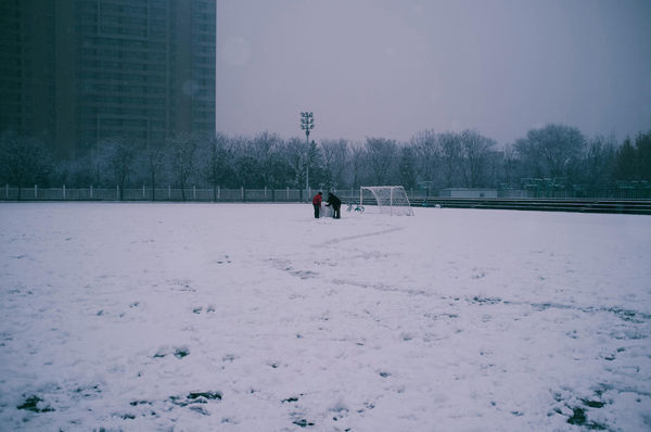 ▲西安下雪。（圖／翻攝自微博）