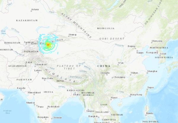 ▲▼新疆烏什縣7.0級地震。（圖／翻攝自USGS）