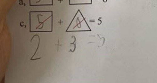 孩子數學「5+0=5」被打叉…家長怒：哪裡有錯？　真相揭曉尷尬了