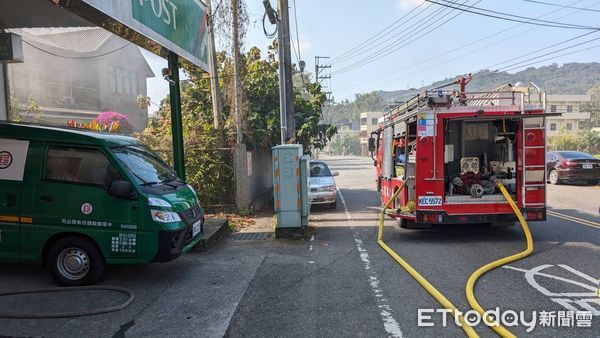 ▲南投清水郵局遭搶劫。（圖／記者高堂堯翻攝）