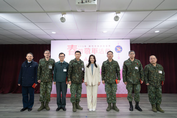 ▲新竹市政府今(26)日上午10時辦理113年春節敬軍活動。（圖／新竹市政府提供）