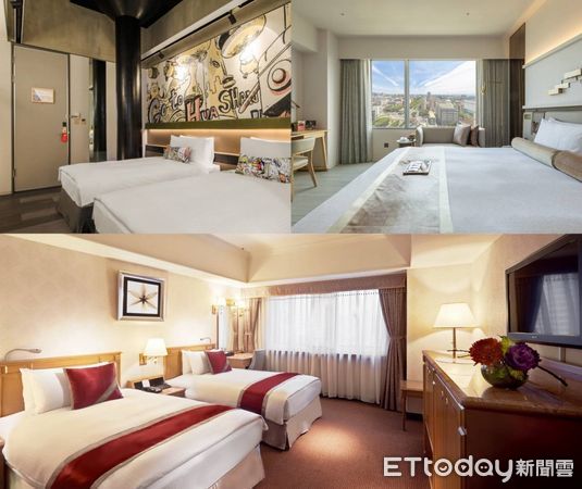 ▲天成飯店集團在台北的四家旅館各具特色。（圖／天成提供）