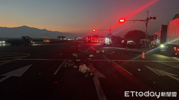 ▲▼       佳冬戰備跑道死亡車禍      。（圖／記者陳崑福翻攝）