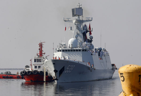 ▲▼中國解放軍054A型飛彈護衛艦「蕪湖」（Wuhu，舷號539，簡稱「蕪湖艦」）。圖為2019年1月17日停靠菲律賓馬尼拉的南港（South Harbor）。（示意圖／達志影像／美聯社）