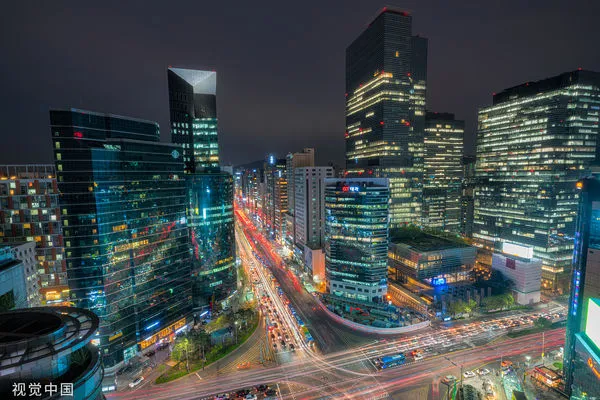 ▲首爾市江南區商業中心。（圖／CFP）