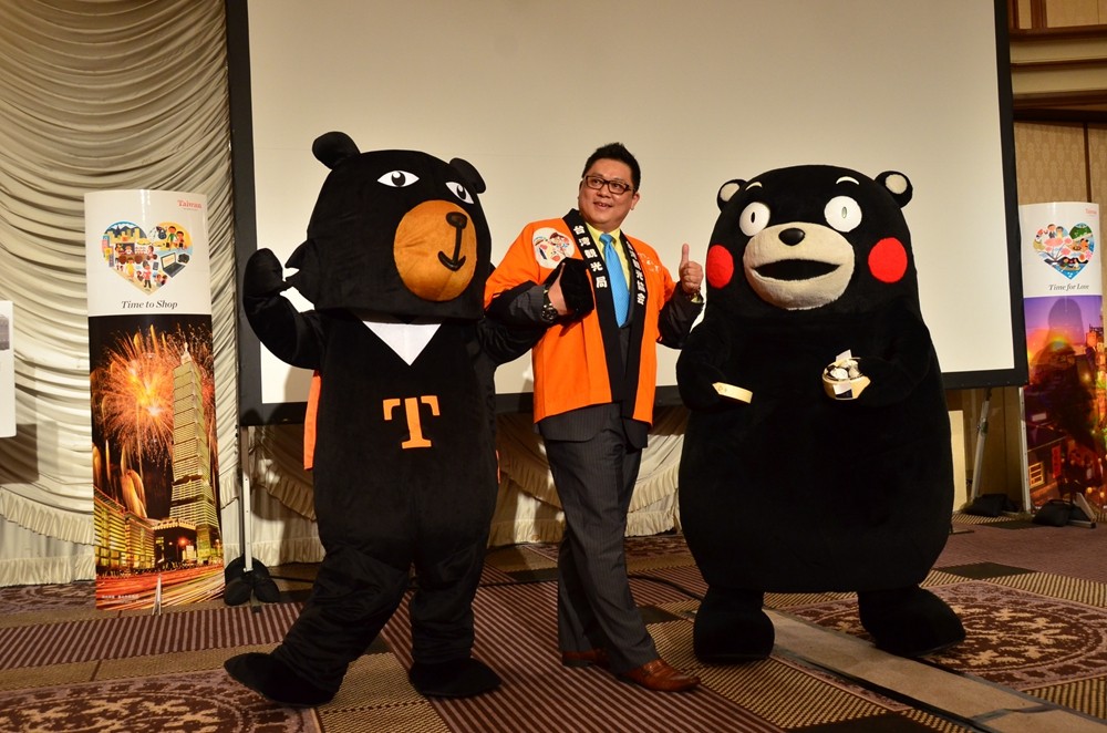 台灣喔熊組長與日本熊本熊在東京相見歡（圖／觀光局提供）