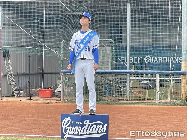 ▲富邦悍將陳聖文。（圖／記者楊舒帆攝）