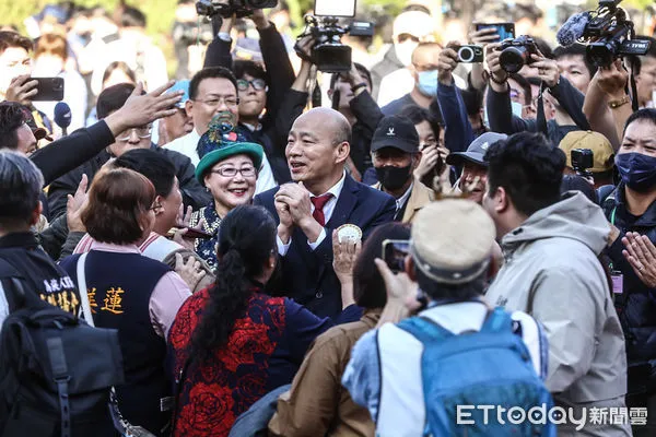 ▲立法院新任立委報到，國民黨韓國瑜。（圖／記者林敬旻攝）