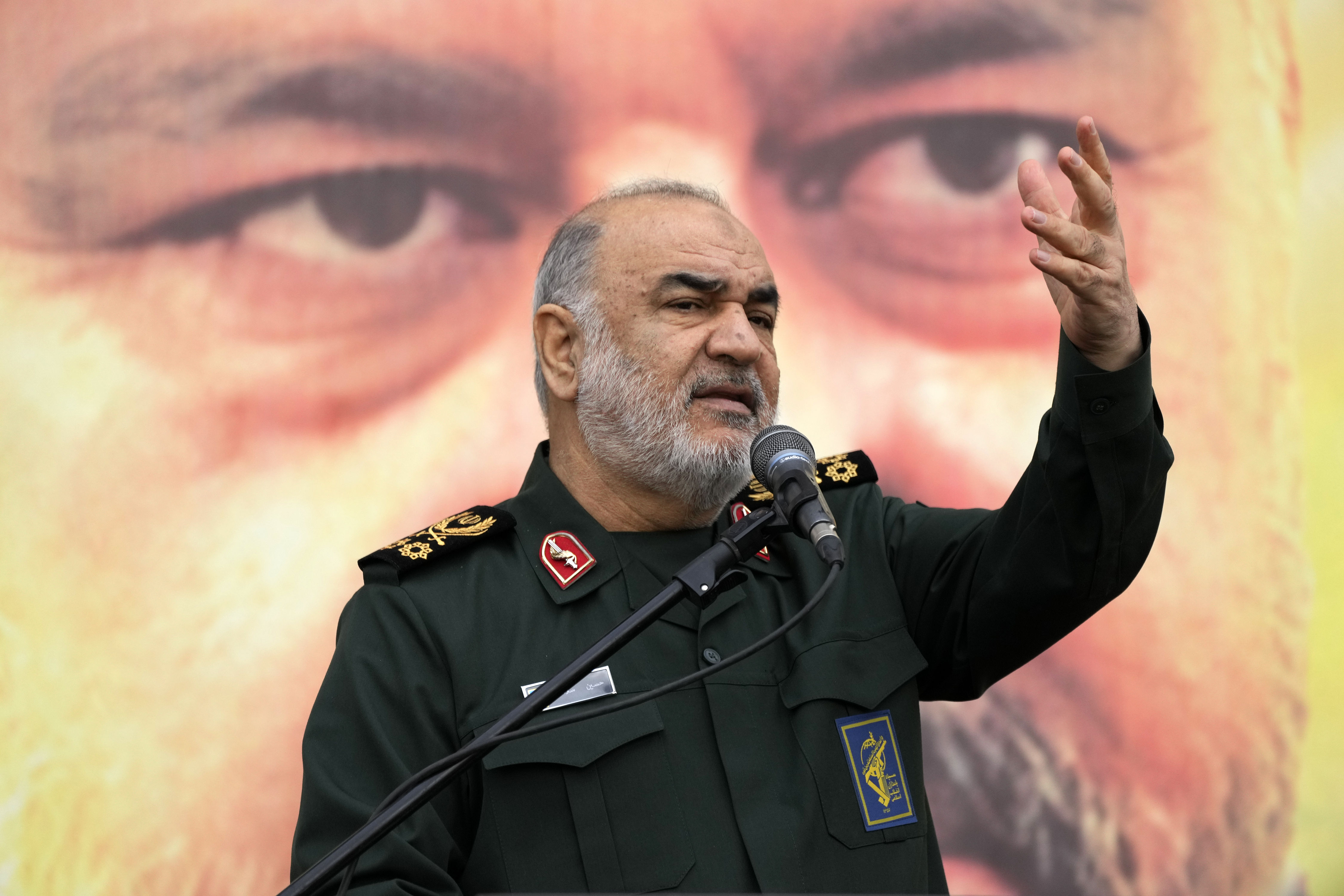 ▲▼ 伊朗革命衛隊指揮官沙拉米（Hossein Salami）。（圖／達志影像／美聯社）