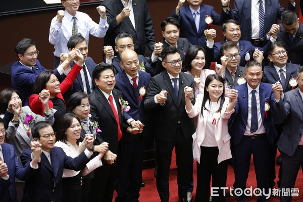 ▲韓國瑜與江啟臣1日當選立法院正副院長。（圖／記者湯興漢攝）