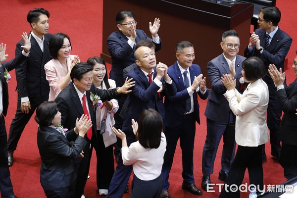 ▲▼立法院長第二輪投票，國民黨韓國瑜以54票比51票擊敗游錫堃，正式當選新一屆的立法院長。（圖／記者湯興漢攝）