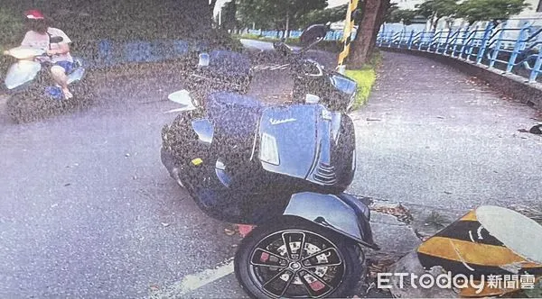 ▲▼酒駕男騎大型重機自摔骨折             。（圖／記者陳以昇翻攝）