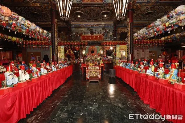 ▲西螺福興宮太平媽祖廟，經新修三官殿、神農殿、元辰殿、太歲殿、文昌殿、聖父母殿等79尊神像今入火安座。（圖／記者蔡佩旻攝）