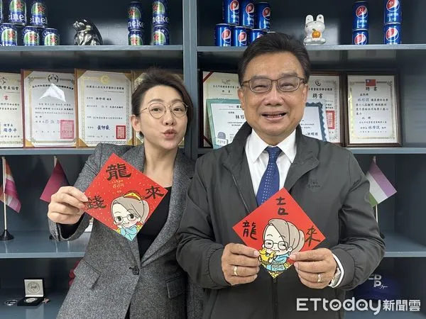 ▲▼立委林國成、台北市議員林珍羽-過年留稿照片請勿使用。（圖／記者袁茵攝）