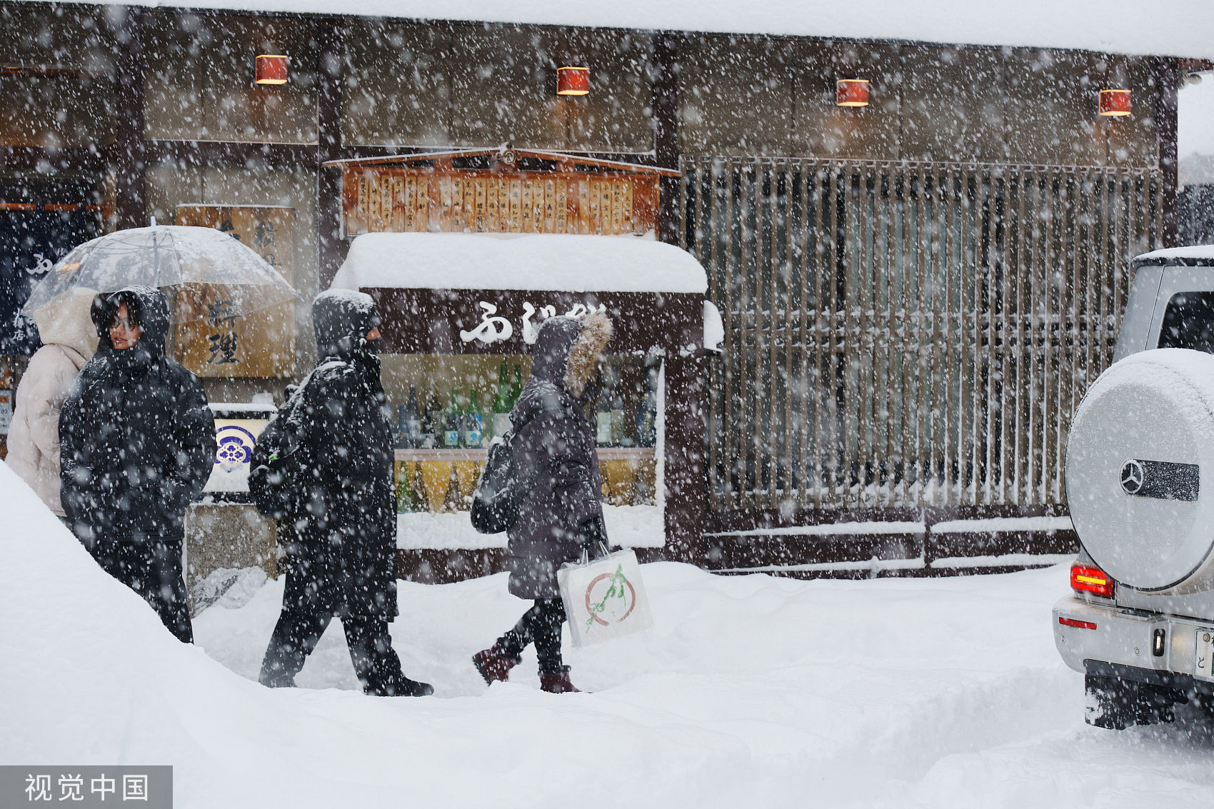 ▲▼日本北海道小樽1月降大雪。（圖／CFP）