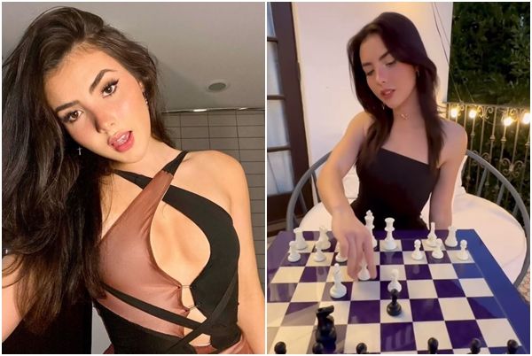 ▲▼「世界最性感西洋棋手」21歲加拿大裔美籍女棋手安德莉亞（Andrea Botez）。（圖／翻攝自IG／itsandreabotez）