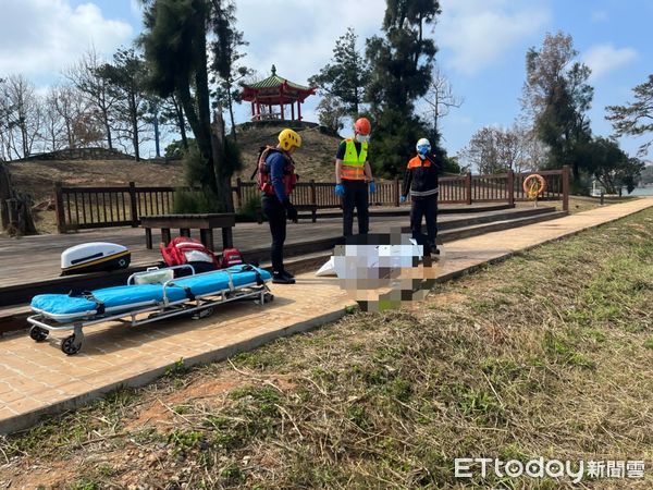 ▲▼   金湖鎮中正公園附近有民眾落水死亡          。（圖／記者林名揚翻攝）