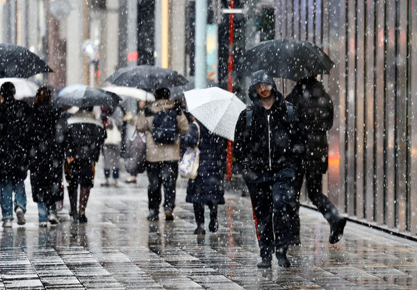 ▲▼東京已開始降雪。（圖／路透）