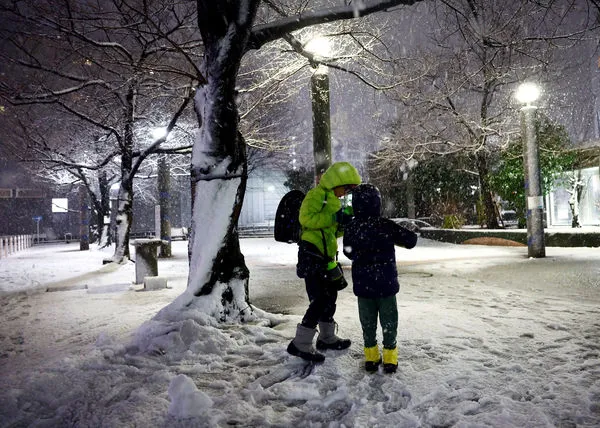 ▲▼日本東京大雪。（圖／路透）