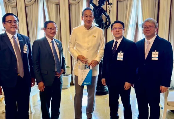 ▲▼賽塔5日在曼谷和台達電高層會晤。（圖／翻攝自X／@Thavisin）