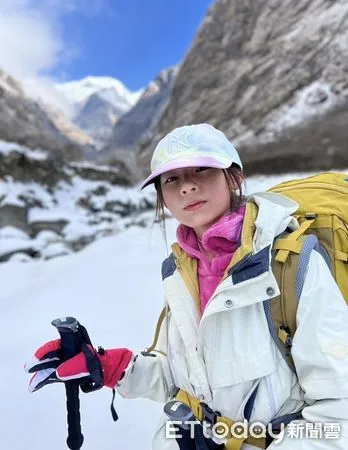 ▲小五女學生寒假攀喜馬拉雅山。（圖／讀者提供）