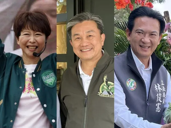 ▲▼陳亭妃、王定宇、林俊憲（由左至右）。（圖／翻攝自Facebook、ETtoday資料照）