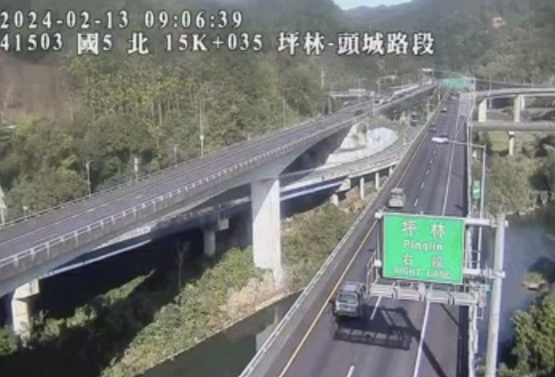 ▲國道5即時路況。（圖／翻攝高公局即時路況）