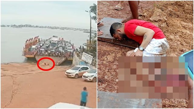 ▲▼巴西男子雙腳被貨輪壓碎。（圖／翻攝臉書）