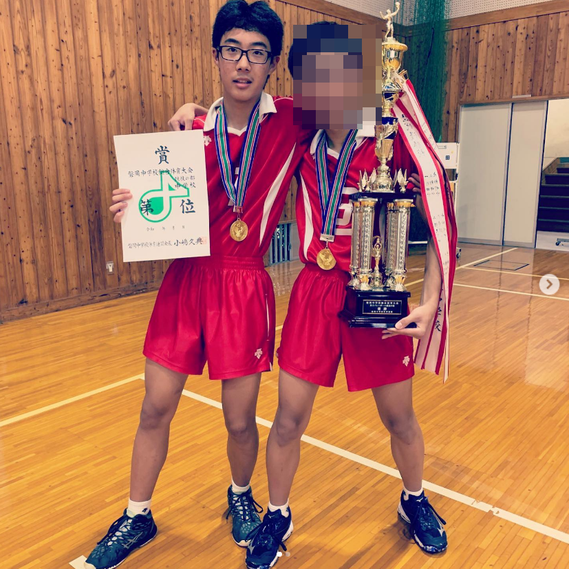 ▲▼齊藤宇川就讀中學時曾參與排球社團。（圖／翻攝自Instagram）