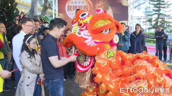 ▲蔣萬安光華商場數位新天地發展協會 新春開工典禮▼             。（圖／記者鄭遠龍攝）