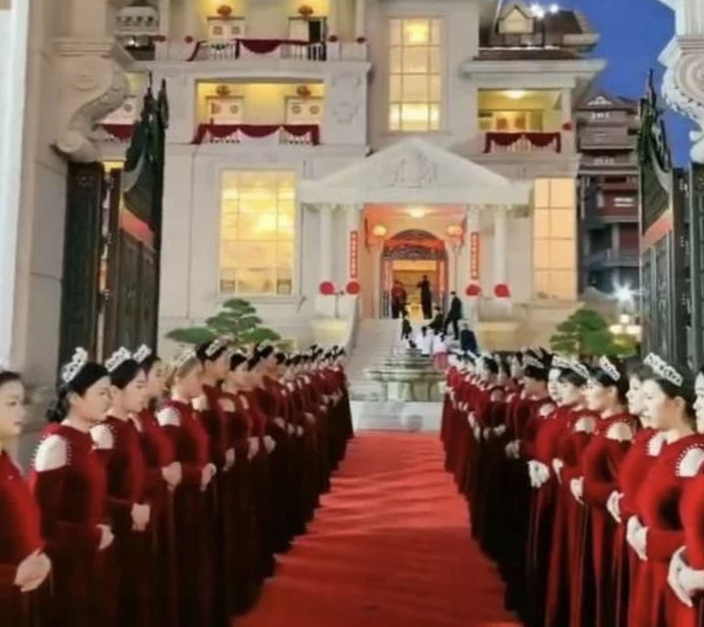 ▲▼福建天價婚禮。（圖／翻攝自微博）