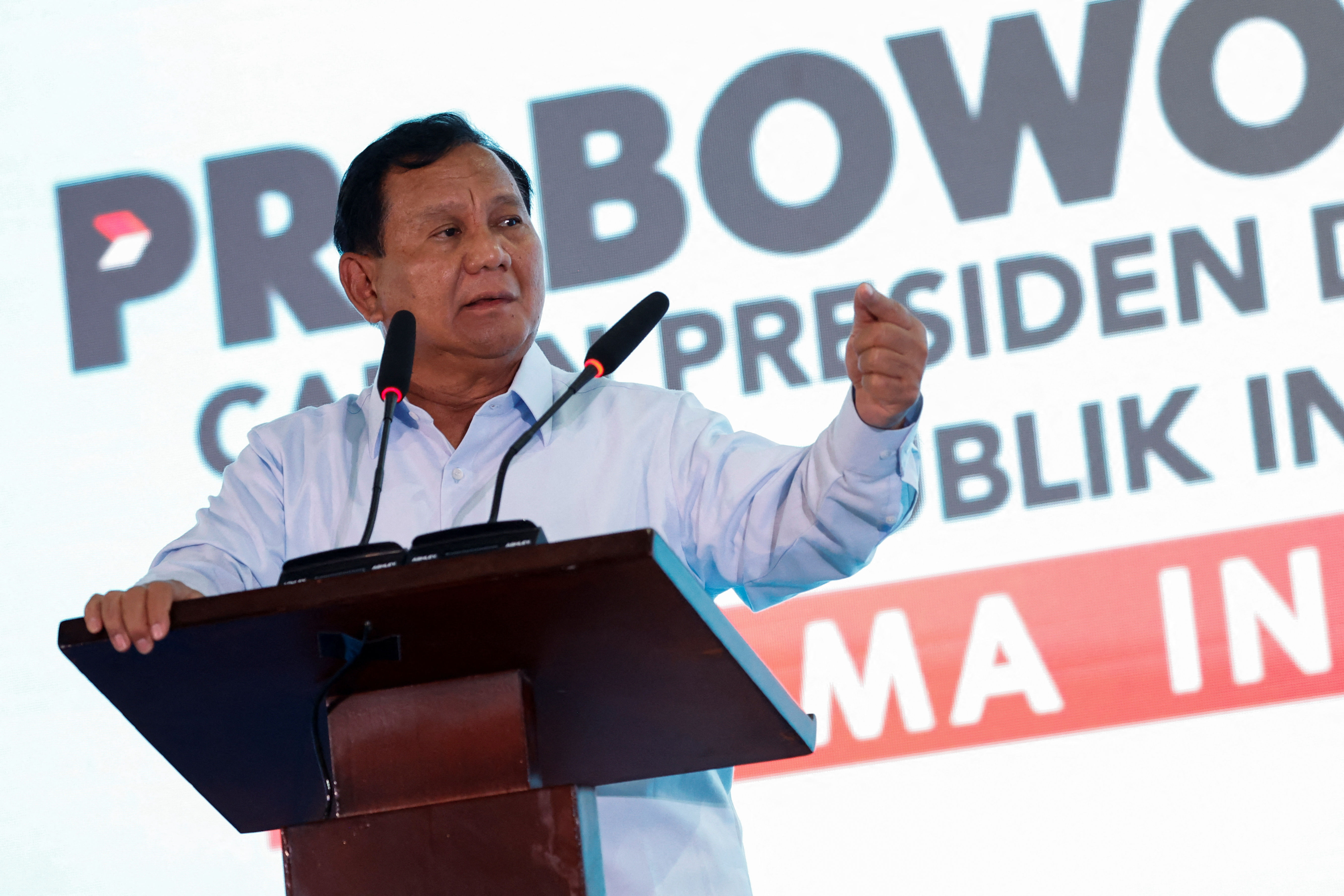 ▲▼印尼總統候選人、國防部長普拉伯沃（Prabowo Subianto）。（圖／路透）