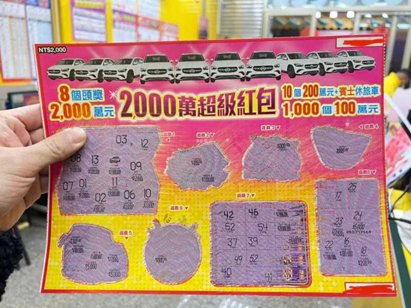 2000元刮刮樂以為槓龜…拿給店員下秒逆轉「爽中200萬+賓士」　隱藏規則大公開