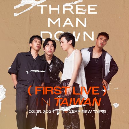 ▲THREE MAN DOWN FIRST LIVE IN TAIWAN。（圖／翻攝自Facebook／浮現 Emerge Live）