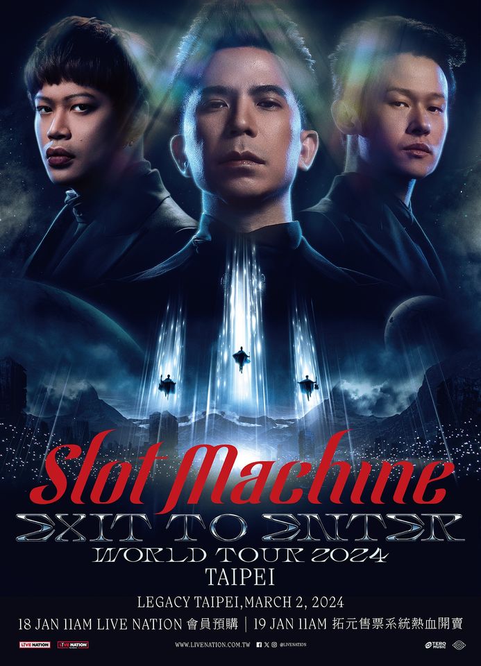▲【SLOT MACHINE: EXIT to ENTER – TOUR 2024】。（圖／翻攝自Facebook／Live Nation Taiwan 理想國）
