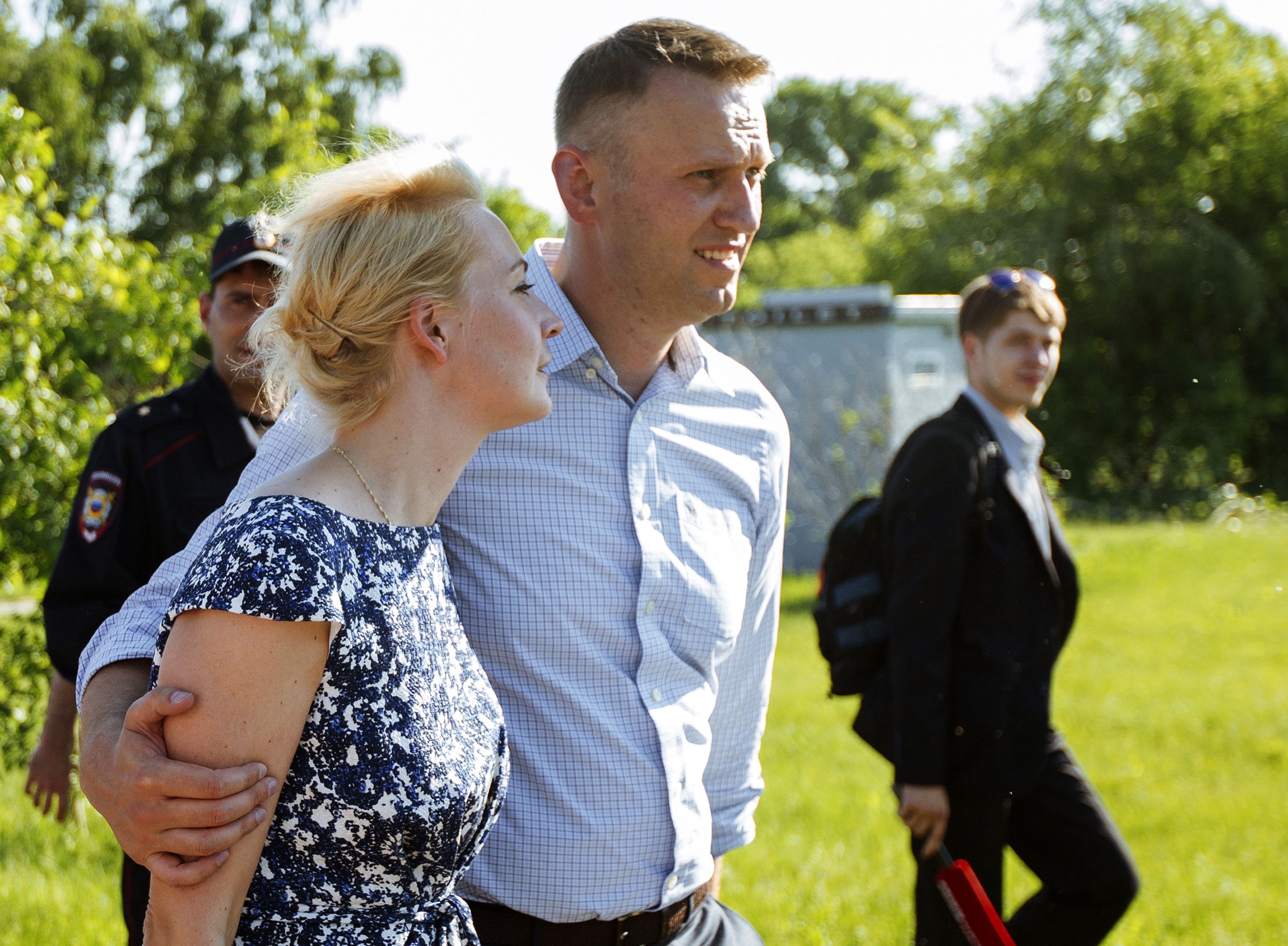 ▲▼納瓦尼（Alexei Navalny）與妻子尤利雅（Yulia Navalnaya）。（圖／達志影像／美聯社）