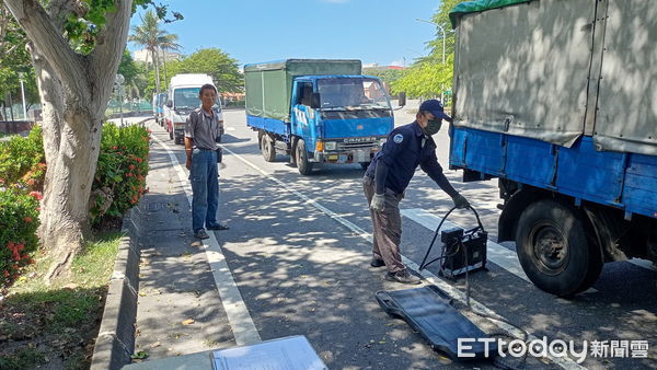 ▲台東縣政府柴油車排煙檢測，今年將巡迴5鄉鎮9場次。（圖／記者楊漢聲翻攝）