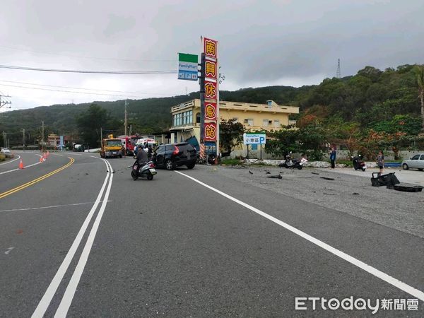 ▲▼             台9線南迴公路車禍。（圖／記者楊漢聲翻攝）