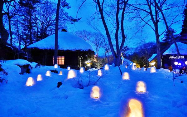 ▲▼湯西川溫泉雪屋祭曾被選為「死前也要來觀賞的絕景」之一。（圖／部落客Mika出走美食日誌授權提供，下同，勿擅自翻攝）