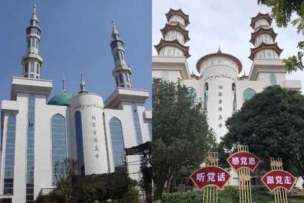 ▲雲南納家營清真寺改「中式風格」。（圖／翻攝自微博）
