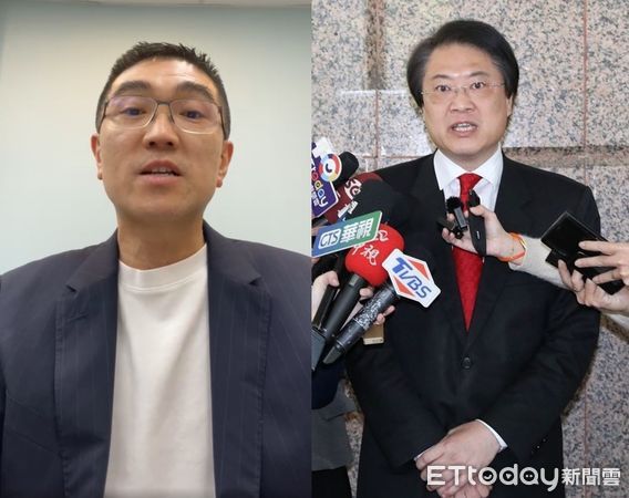 ▲謝國樑、林右昌在東岸廣場爭議上針鋒相對。（左圖／翻攝謝國樑臉書／右圖／記者屠惠剛攝）